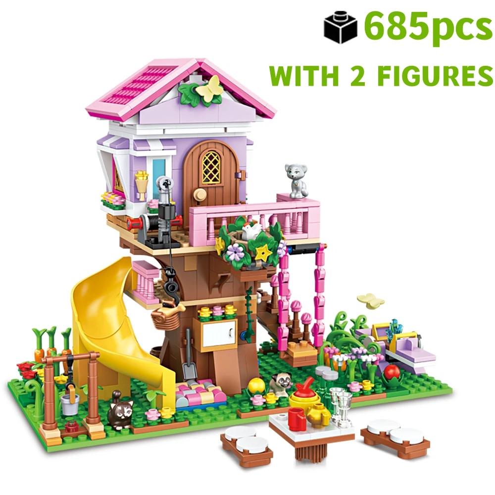 Creative Girls Friends Friendship House Building Blocks Summer Treehouse Camping Model Classic Girl s Princess Bricks Toy Gift S
Creative Girls Friends Friendship House Building Blocks Summer Treehouse Camping Model Classic Girl s Princess Bricks Toy Gift S