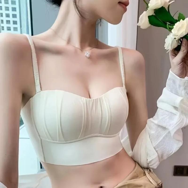 New Spandex French Pleated Bra New Detachable Ringless Thin Bra Without Underwire Seamless Underwear for Women Bras for Women XL чорний
New Spandex French Pleated Bra New Detachable Ringless Thin Bra Without Underwire Seamless Underwear for Women Bras for Women XL чорний