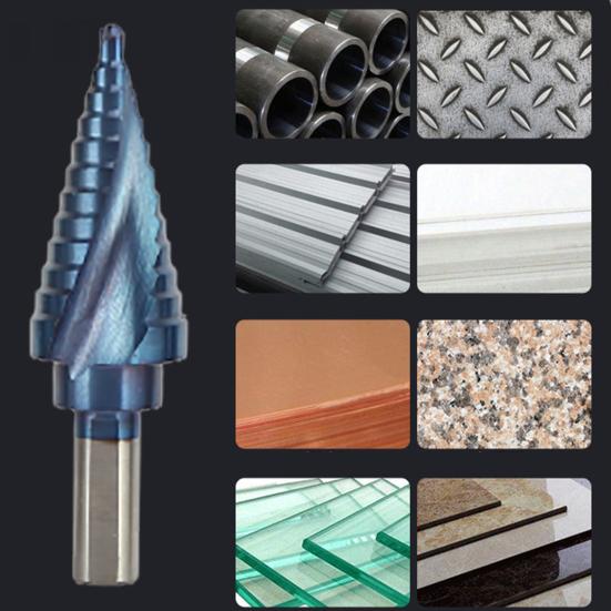 Yousheng 5Pcs 1/8-15/8 inch Step Drill Bits Sharp Abrasion-resistant Triangular Handle Aluminium Dual Spiral Flute Stepped Drill Bits for Iron Plates
Yousheng 5Pcs 1/8-15/8 inch Step Drill Bits Sharp Abrasion-resistant Triangular Handle Aluminium Dual Spiral Flute Stepped Drill Bits for Iron Plates