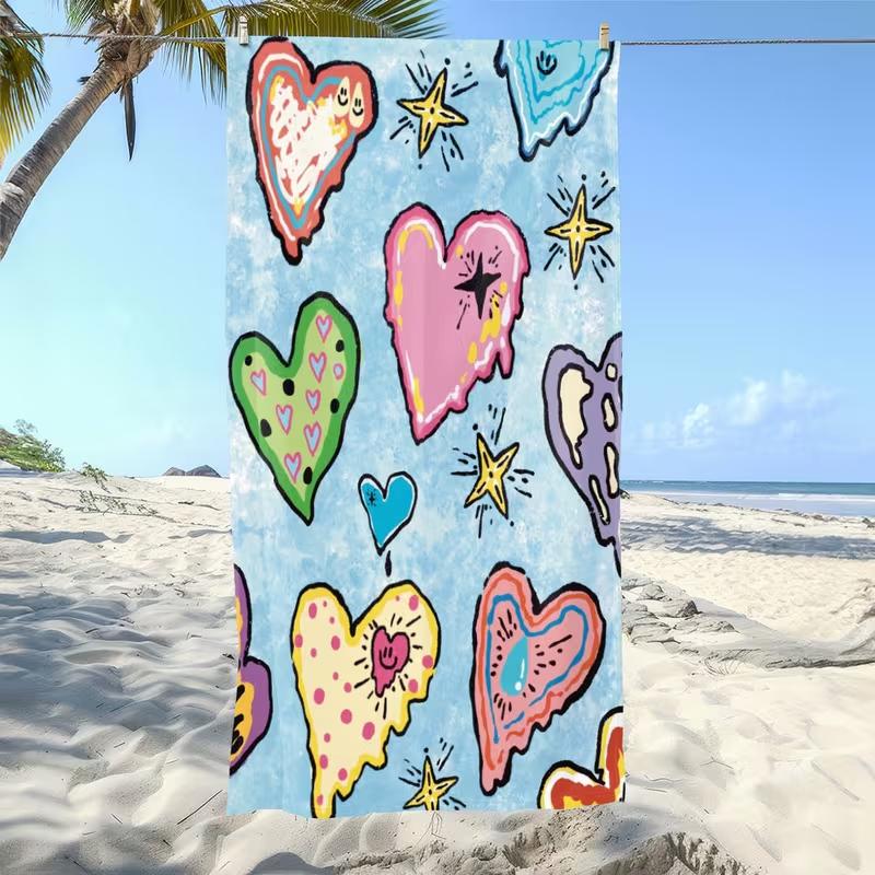 Love Heart Beach Towel Pink Watercolor Brush Stroke Love Print Soft Absorbent Quick Dry Towel for Beach Swimming Pool W40*H60(CM)
Love Heart Beach Towel Pink Watercolor Brush Stroke Love Print Soft Absorbent Quick Dry Towel for Beach Swimming Pool W40*H60(CM)