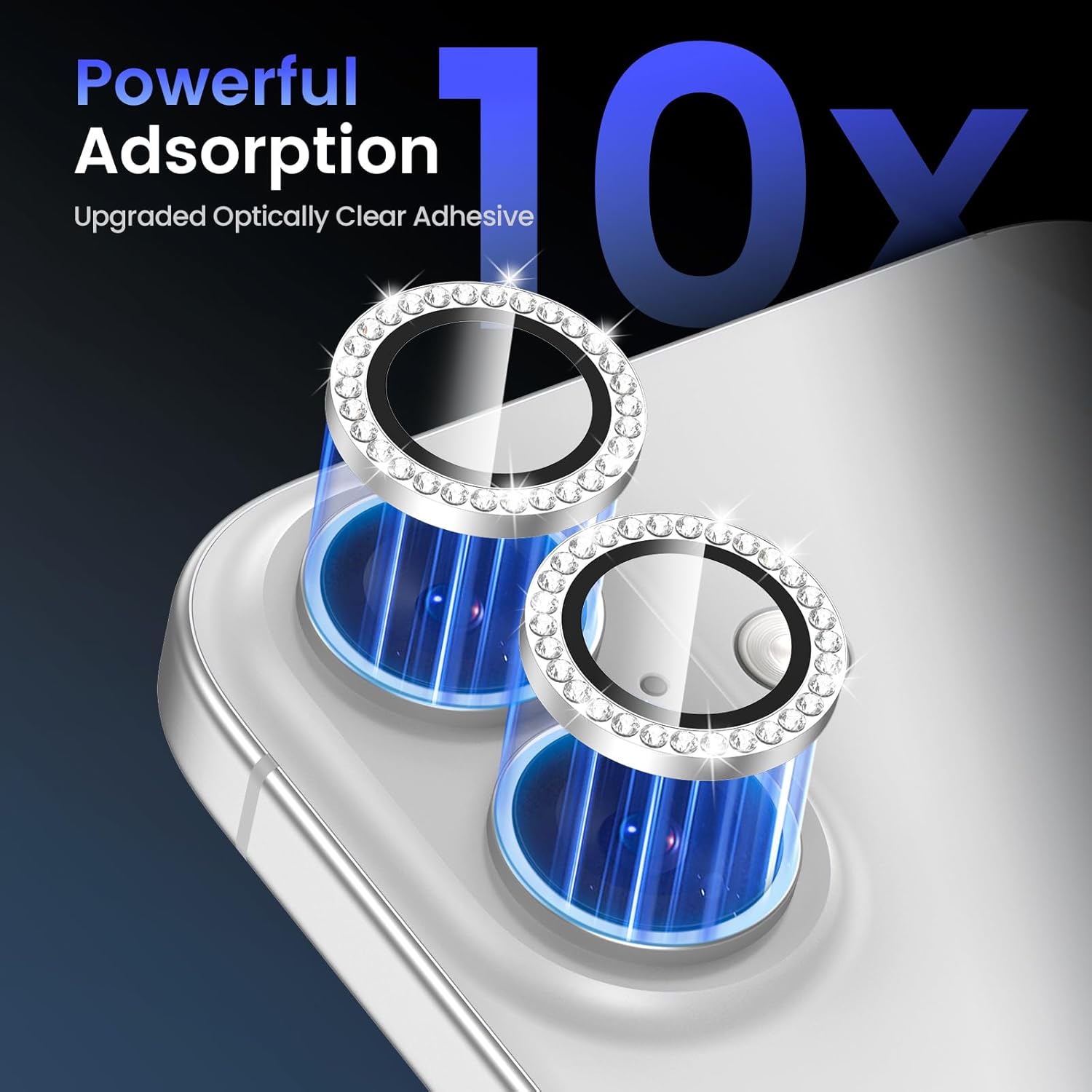 1Set For iPhone 16/16 Plus Camera Lens Protector Tempered Glass+Metal Ring Rhinestone Lens Film Silver
1Set For iPhone 16/16 Plus Camera Lens Protector Tempered Glass+Metal Ring Rhinestone Lens Film Silver