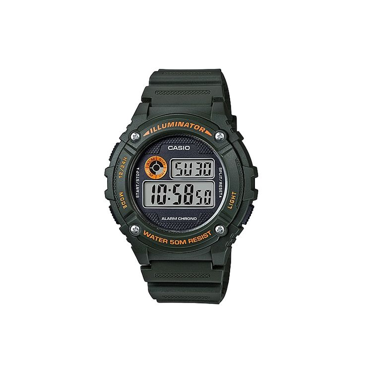 Casio Youth Series Sport Fashion Multifunction 50M Waterproof LED Backlight Watch Quartz Movement Resin Strap Men watches Gray W-216H-3BVDF Dark Green Case
Casio Youth Series Sport Fashion Multifunction 50M Waterproof LED Backlight Watch Quartz Movement Resin Strap Men watches Gray W-216H-3BVDF Dark Green Case