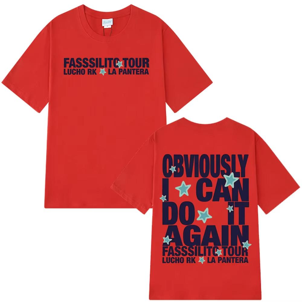 Lucho Rk La Pantera Fasssilito Tour Print T-shirt Men Women Fashion T-shirts Loose Casual Short sleeved Cotton T Shirts Top 3XL
Lucho Rk La Pantera Fasssilito Tour Print T-shirt Men Women Fashion T-shirts Loose Casual Short sleeved Cotton T Shirts Top 3XL