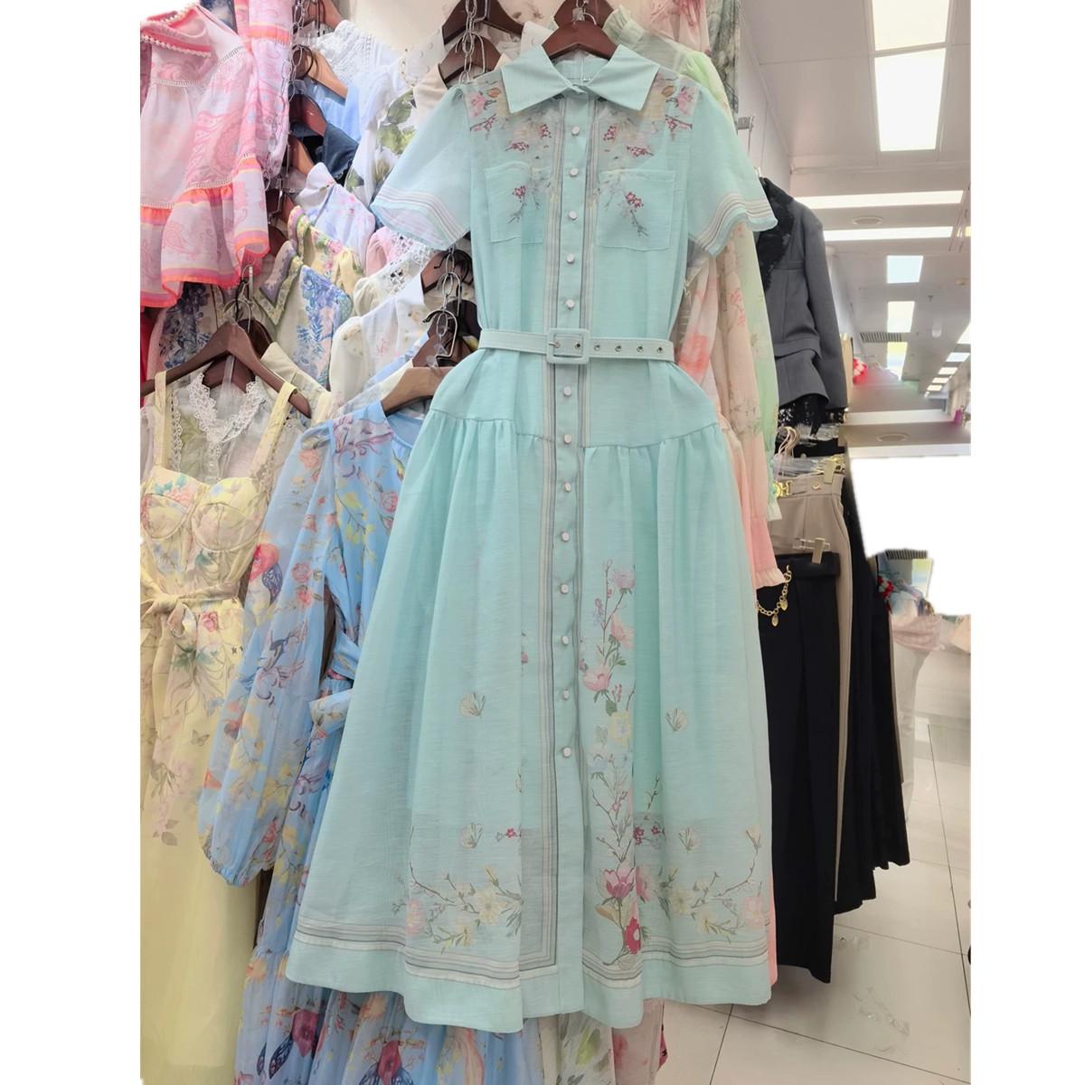 Summer Women Short Sleeve Print Single Breasted Long Maxi Dress for Women Resort-Style Floral Print Turn Down Collar Loose Shirt Dress 2XL світло-синій колір
Summer Women Short Sleeve Print Single Breasted Long Maxi Dress for Women Resort-Style Floral Print Turn Down Collar Loose Shirt Dress 2XL світло-синій колір