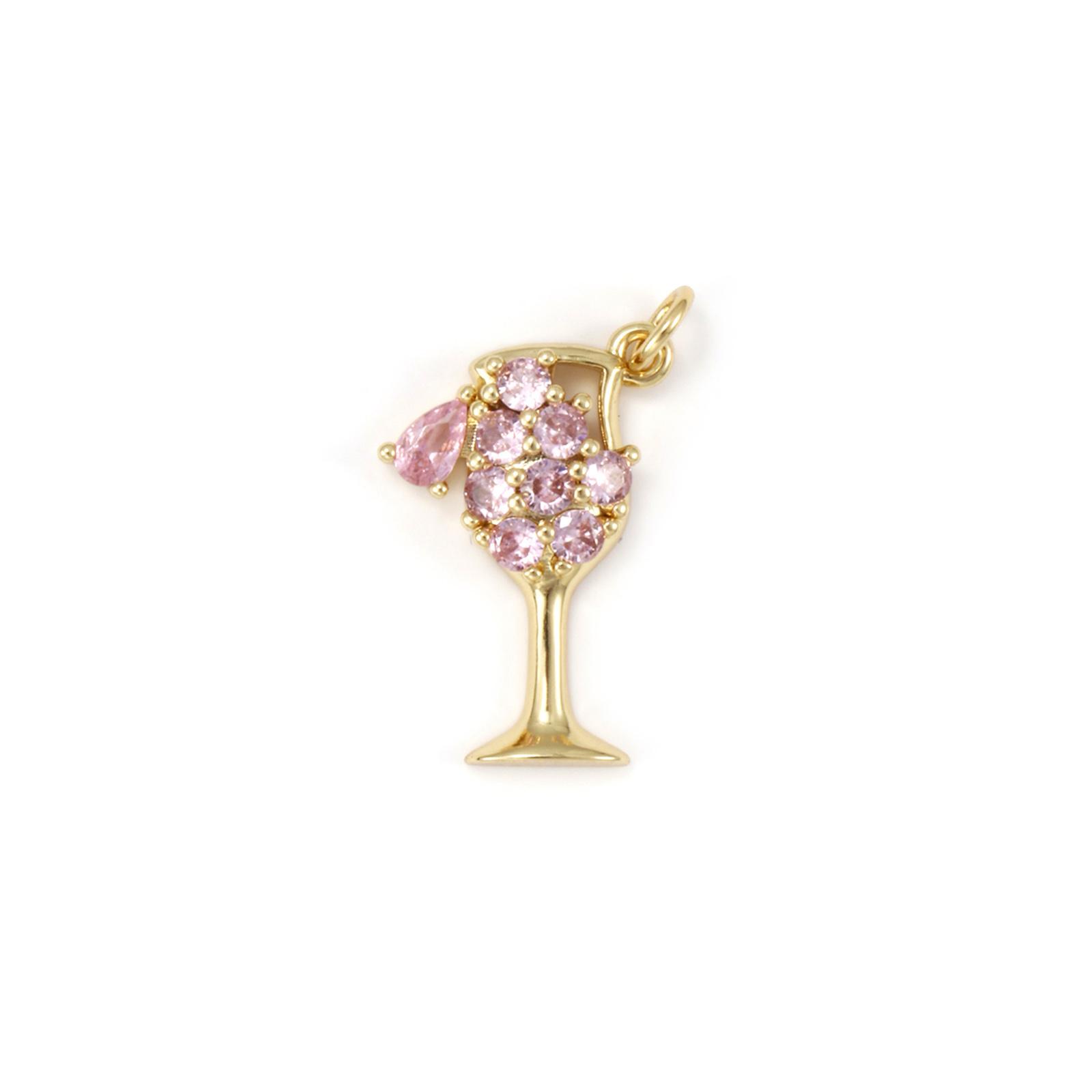 1Piece Brass Charms 18K Gold Plated Wine Glass Hollow Multicolour Cubic Zirconia Pendant For DIY Neckalce Jewelry Making 25x15mm светло-розовый
1Piece Brass Charms 18K Gold Plated Wine Glass Hollow Multicolour Cubic Zirconia Pendant For DIY Neckalce Jewelry Making 25x15mm светло-розовый