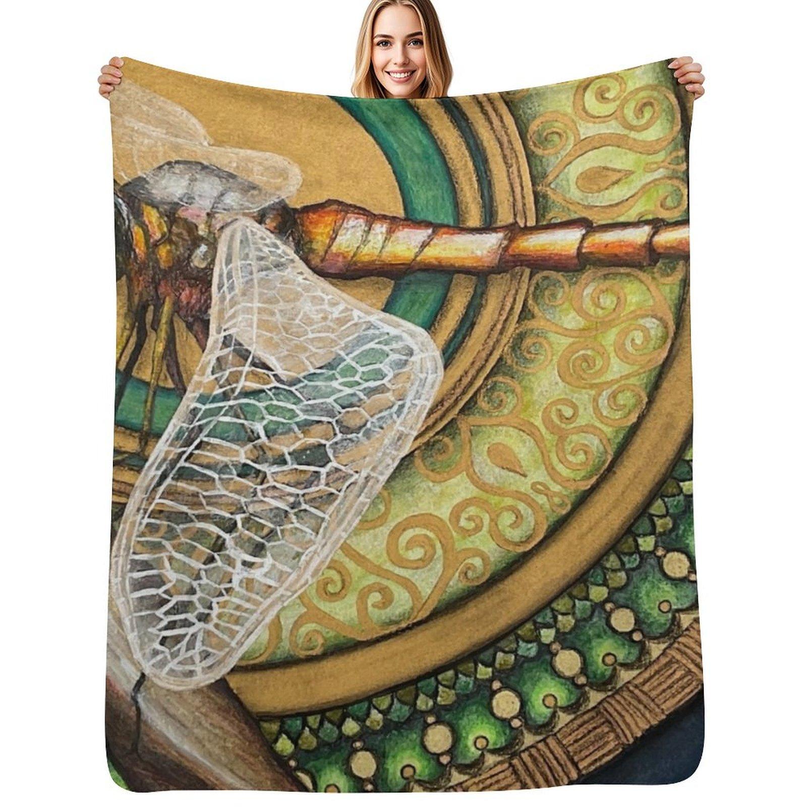 Dragonfly in front of mandala Throw Blanket Decorative Soft Throw Blanket for Couch Sofa 102x76cm(40x30in)
Dragonfly in front of mandala Throw Blanket Decorative Soft Throw Blanket for Couch Sofa 102x76cm(40x30in)