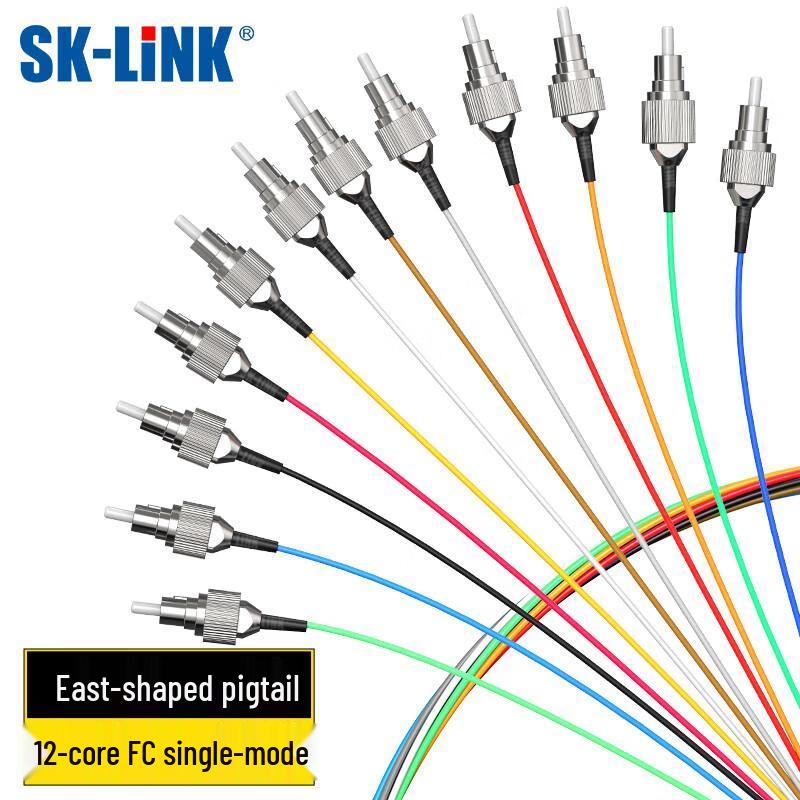 SK-LINK 12-Core FC Single-Mode Fiber Optic Pigtail
SK-LINK 12-Core FC Single-Mode Fiber Optic Pigtail