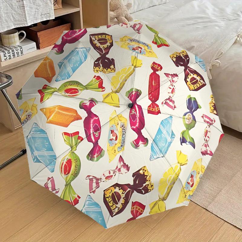 1pc Candy Wrappers Automatic Folding Umbrella, Casual Outdoor Accessory, Birthday Festival Gift yy251126101
1pc Candy Wrappers Automatic Folding Umbrella, Casual Outdoor Accessory, Birthday Festival Gift yy251126101