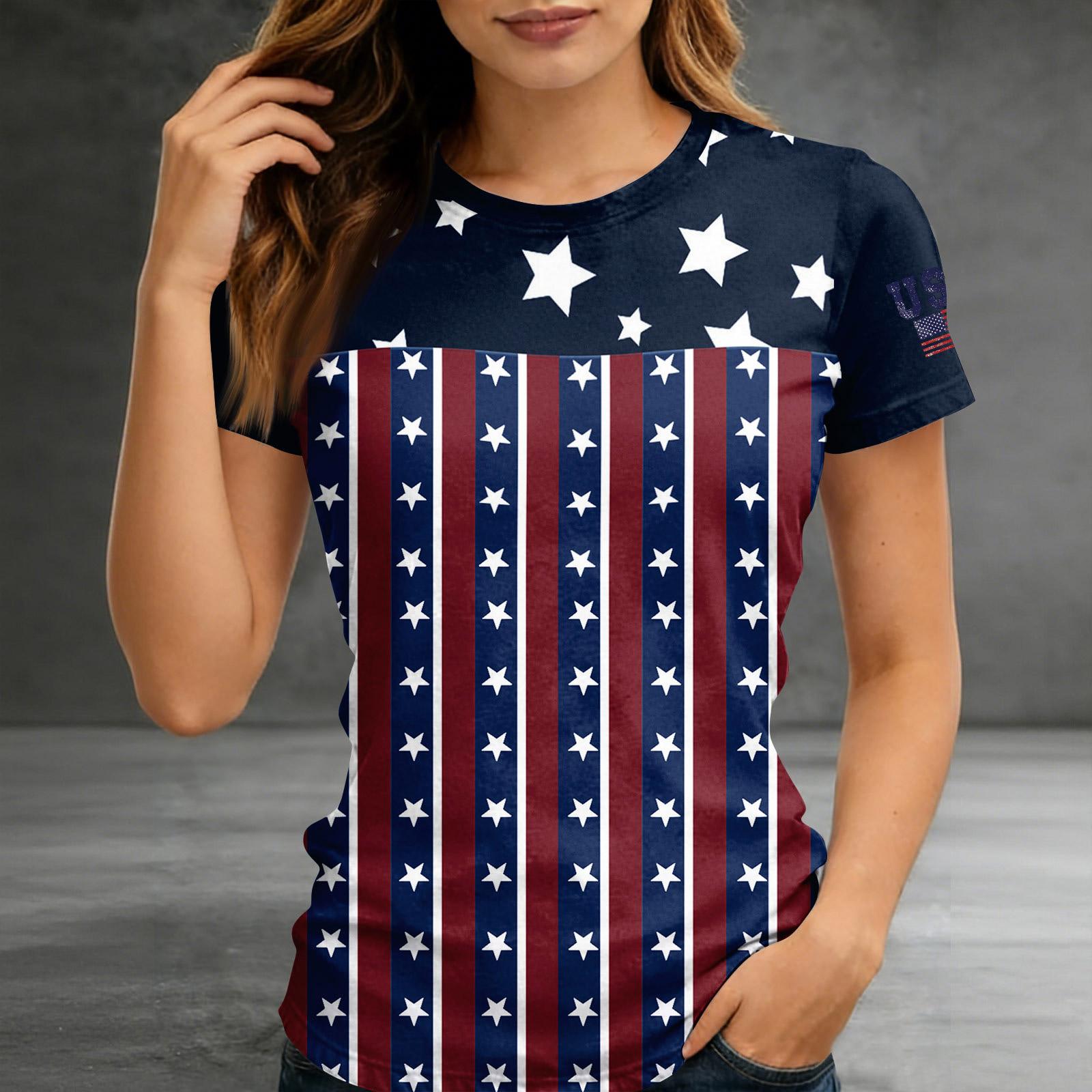 Women s Short-sleeved Top, Casual Slim Fit Women s Round Neck Short-sleeved Printed Shirt XL
Women s Short-sleeved Top, Casual Slim Fit Women s Round Neck Short-sleeved Printed Shirt XL