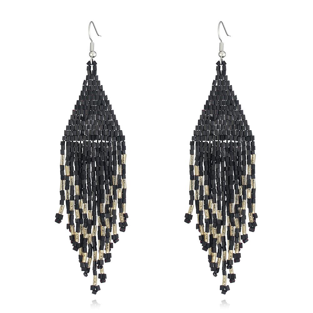 BOHO Seeds Beaded Earrings Fringe Tassel Bohemian Dangle Drop Handmade Jewelry
BOHO Seeds Beaded Earrings Fringe Tassel Bohemian Dangle Drop Handmade Jewelry