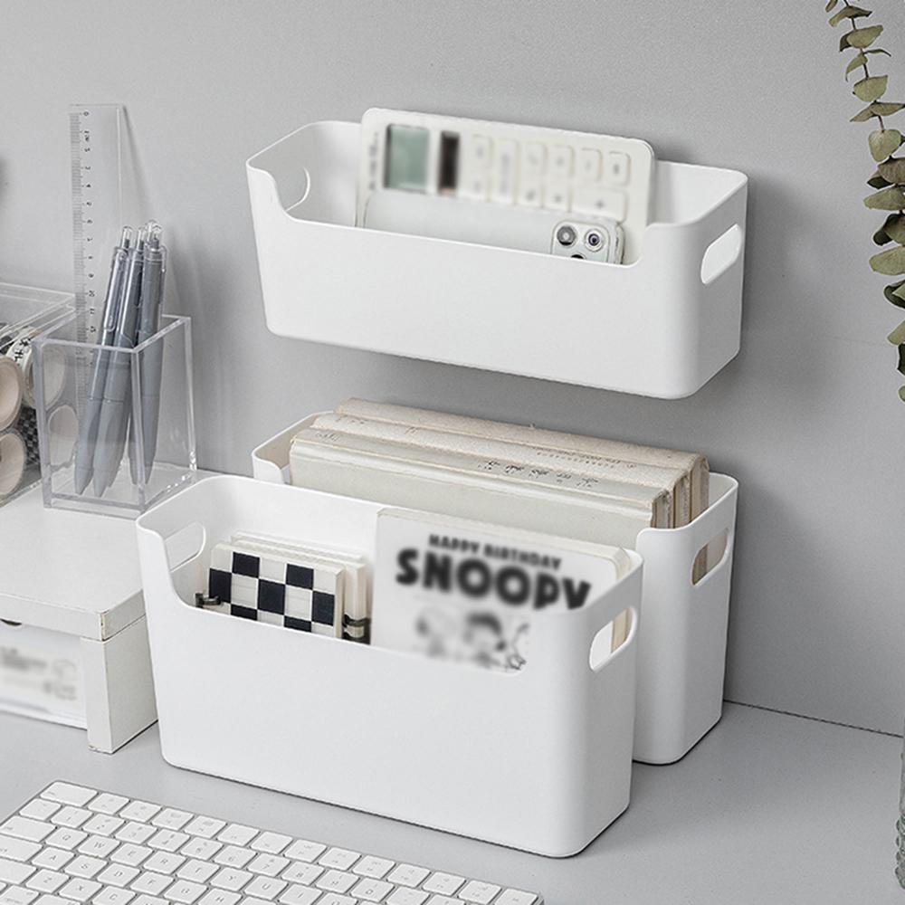 White Wall Hanging Storage Box, 1 /2 Wall Hanging Storage Artifacts, With Sticky Hooks, Suitable For Bedroom, Bathroom, Kitchen
White Wall Hanging Storage Box, 1 /2 Wall Hanging Storage Artifacts, With Sticky Hooks, Suitable For Bedroom, Bathroom, Kitchen