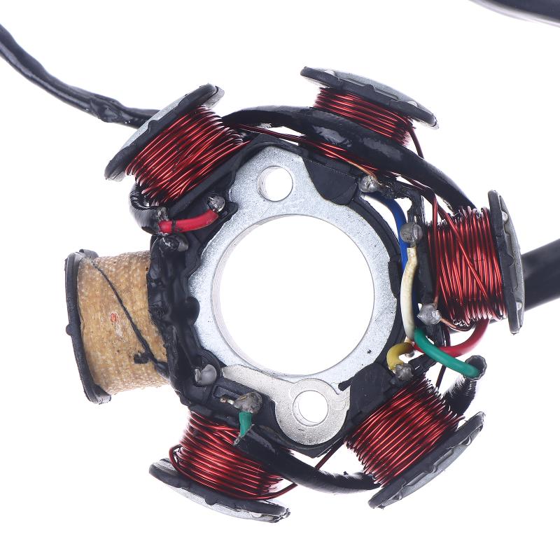6 Poles 5 Wires Half Wave Ignition Stator Magneto for Gy6 50cc 70cc 90cc 110cc 125cc ATV Quad Pocket Bike Go Kart Full Wave
6 Poles 5 Wires Half Wave Ignition Stator Magneto for Gy6 50cc 70cc 90cc 110cc 125cc ATV Quad Pocket Bike Go Kart Full Wave
