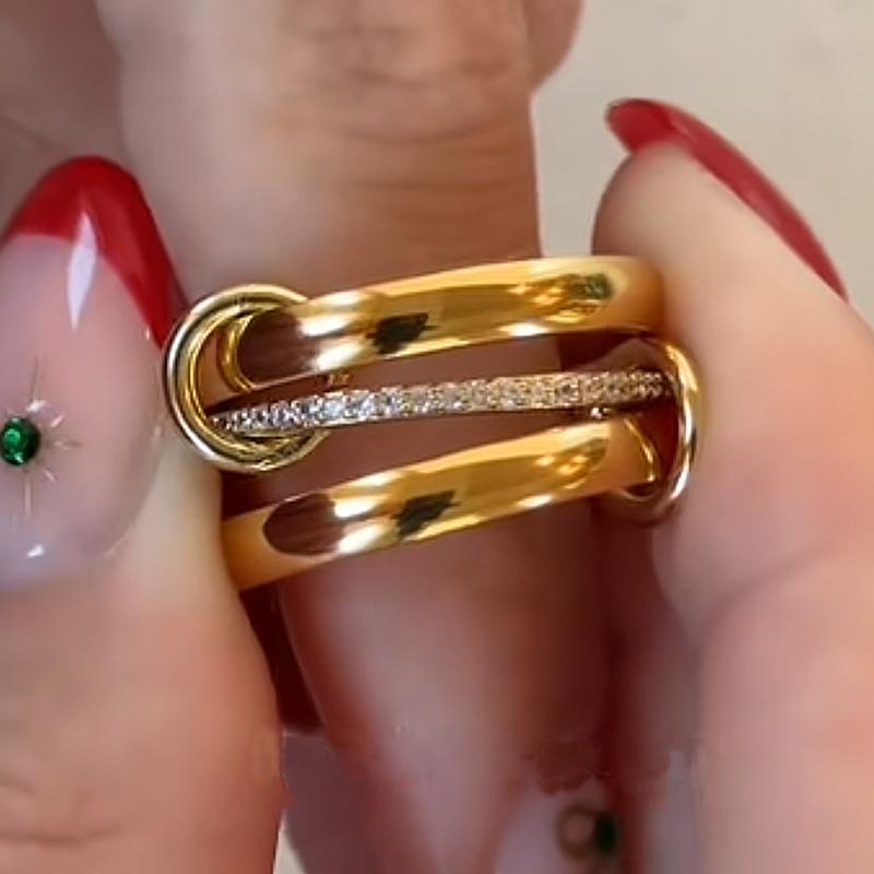 Trendy Titanium Steel 3pcs/Set Stacking Interlocking Rings For Women Men Zircon Gold Color Fashion Zircon Accessories 2025 New 10
Trendy Titanium Steel 3pcs/Set Stacking Interlocking Rings For Women Men Zircon Gold Color Fashion Zircon Accessories 2025 New 10