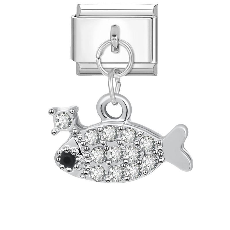 Модульный итальянский стальной браслет с бриллиантовой подвеской - Персонализированный аксессуар ручной работы 1*0.9cm
Модульный итальянский стальной браслет с бриллиантовой подвеской - Персонализированный аксессуар ручной работы 1*0.9cm