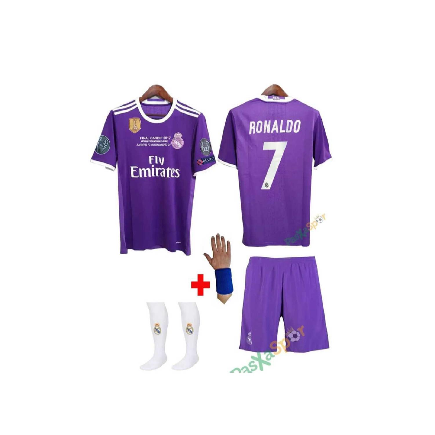 Детский комплект из четырех предметов Cardif Ronaldo Purple 2016/2017, детский трикотаж Лиги Чемпионов Imp
Детский комплект из четырех предметов Cardif Ronaldo Purple 2016/2017, детский трикотаж Лиги Чемпионов Imp
