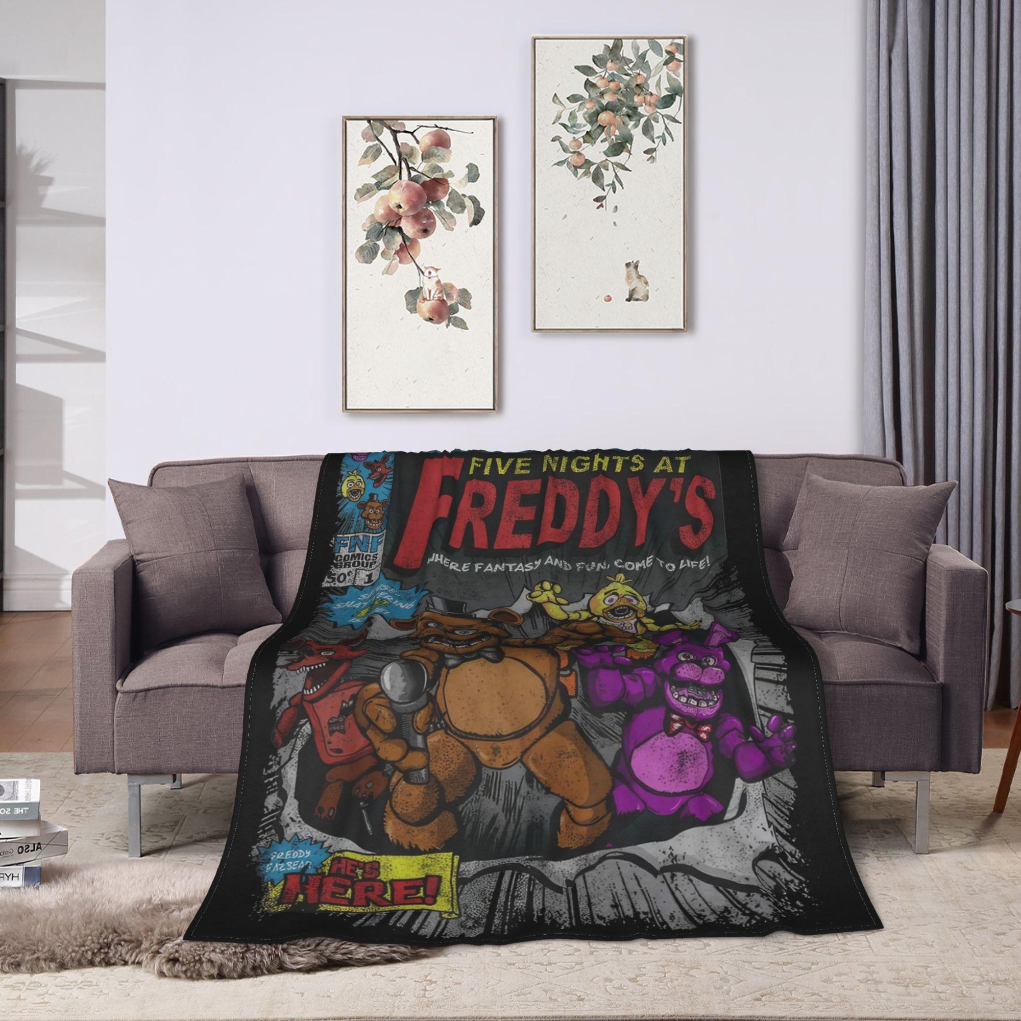 Fnaf At Freddys Blanket Fleece Printed Bonnie Metal Parody Breathable Ultra-Soft Throw Blankets for Bed Travel Bedding Throws 100x150cm
Fnaf At Freddys Blanket Fleece Printed Bonnie Metal Parody Breathable Ultra-Soft Throw Blankets for Bed Travel Bedding Throws 100x150cm