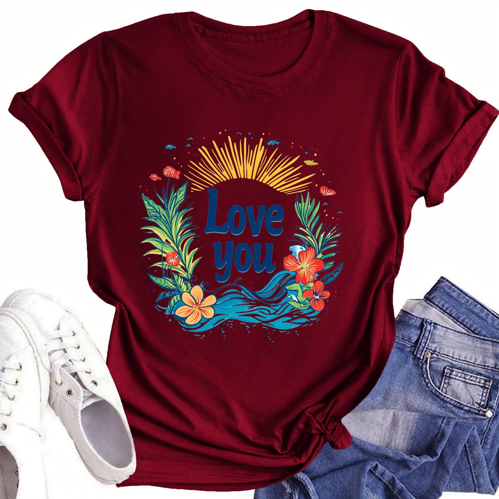 Футболки с короткими рукавами для женщин, модные топы, легкие и мягкие повседневные летние наряды, одежда XL винный