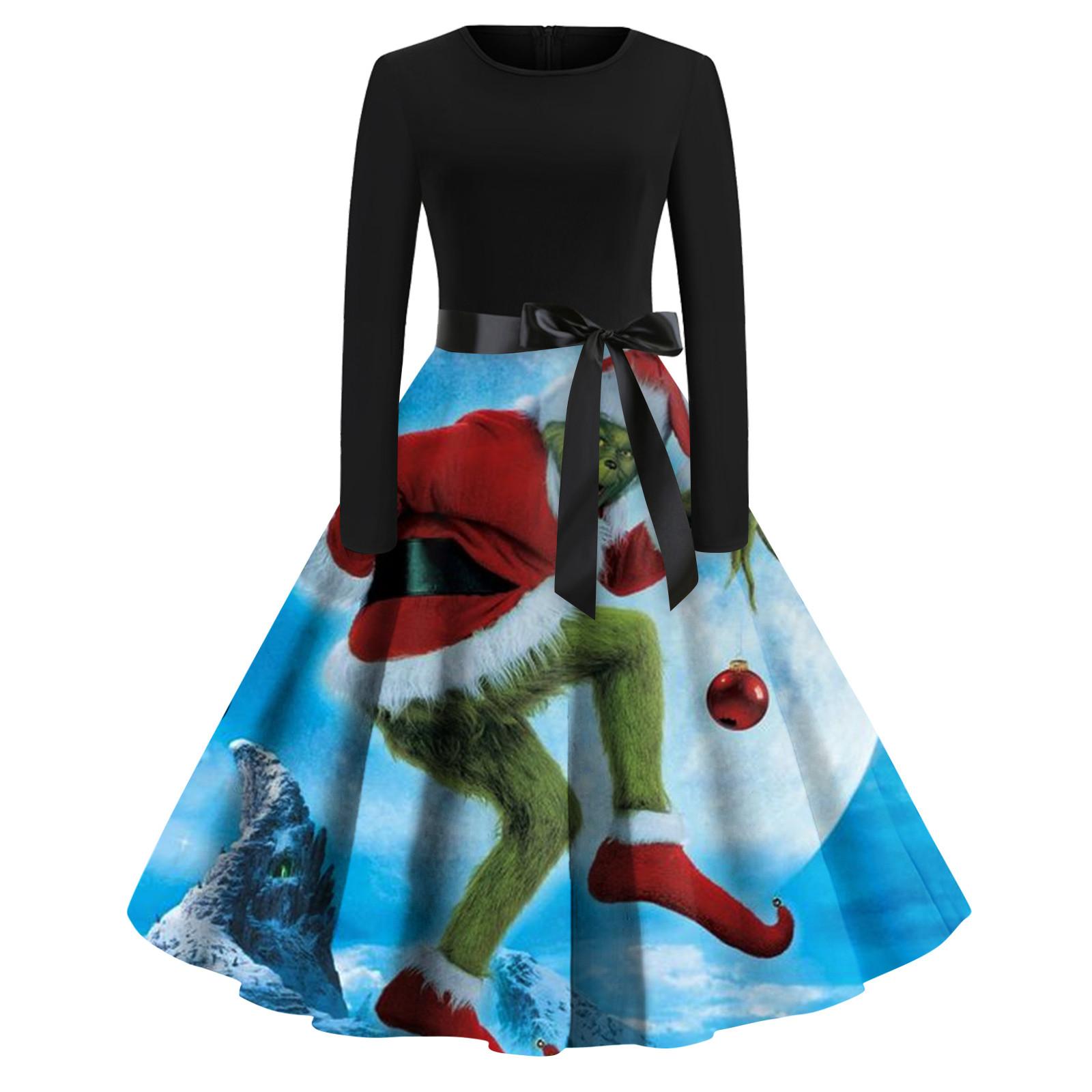Women s Christmas Print Flare Dress For Women Long Sleeve Dress Party Casual Dresses XL
Women s Christmas Print Flare Dress For Women Long Sleeve Dress Party Casual Dresses XL