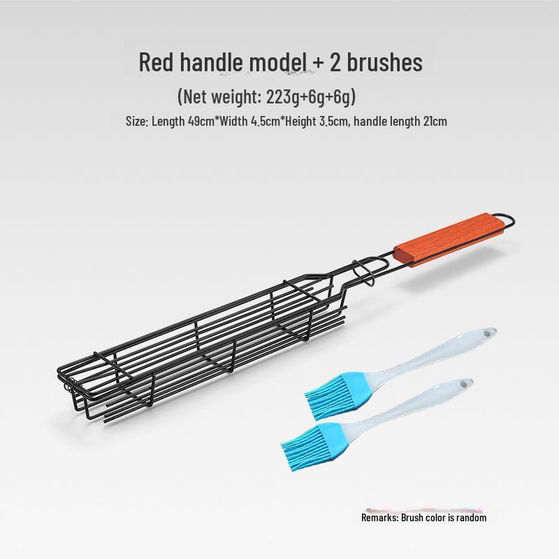 Уличная клетка для барбекю с деревянной ручкой: Антипригарная подставка для шампуров с сеткой, идеально подходит для кемпинга и пикников
Уличная клетка для барбекю с деревянной ручкой: Антипригарная подставка для шампуров с сеткой, идеально подходит для кемпинга и пикников