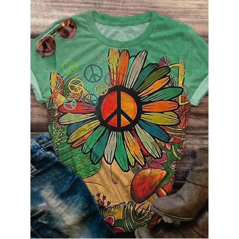 Женская красивая цветочная 3D-печатная футболка с коротким рукавом, топы с 3D-принтами, рубашка с круглым вырезом, летняя повседневная женская одежда 8XL
Женская красивая цветочная 3D-печатная футболка с коротким рукавом, топы с 3D-принтами, рубашка с круглым вырезом, летняя повседневная женская одежда 8XL