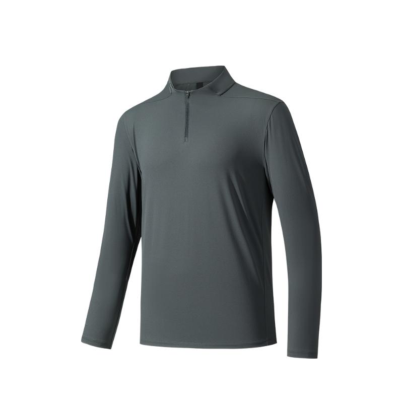 Anta Champion All-Weather Series Solid Color Stand Collar Comfortable Moisture-Wicking Versatile Long Sleeve T-Shirt Men Tops Dark-Gray 152520401-2 L
Anta Champion All-Weather Series Solid Color Stand Collar Comfortable Moisture-Wicking Versatile Long Sleeve T-Shirt Men Tops Dark-Gray 152520401-2 L