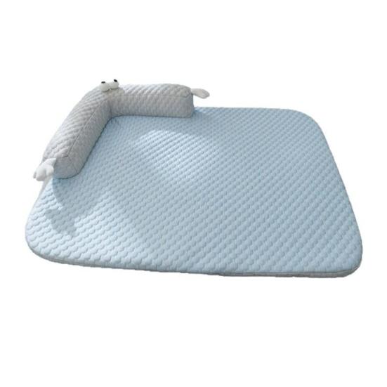 Dog Cooling Mat Soft Cat Sleeping Pad with Pillow Washable Summer Cooling Bed Mat for Cats Small to Medium Dogs S
Dog Cooling Mat Soft Cat Sleeping Pad with Pillow Washable Summer Cooling Bed Mat for Cats Small to Medium Dogs S
