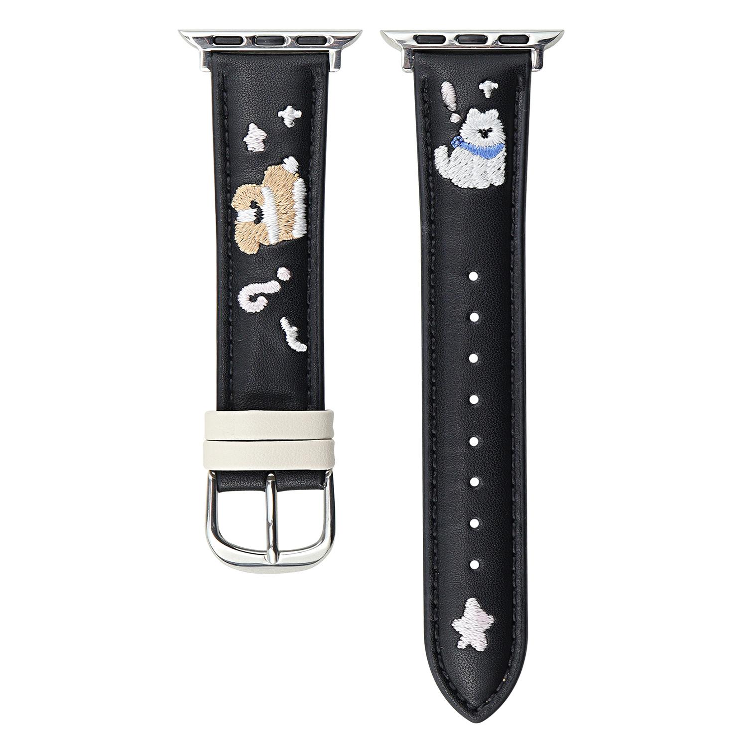 Leather Strap for Apple Watch Series 10 Ultra 9 8 7 SE 6 5 4 3 2 1 46mm 49mm 45mm 44mm 42mm Cat Embroidery Adjustable Band Black
Leather Strap for Apple Watch Series 10 Ultra 9 8 7 SE 6 5 4 3 2 1 46mm 49mm 45mm 44mm 42mm Cat Embroidery Adjustable Band Black