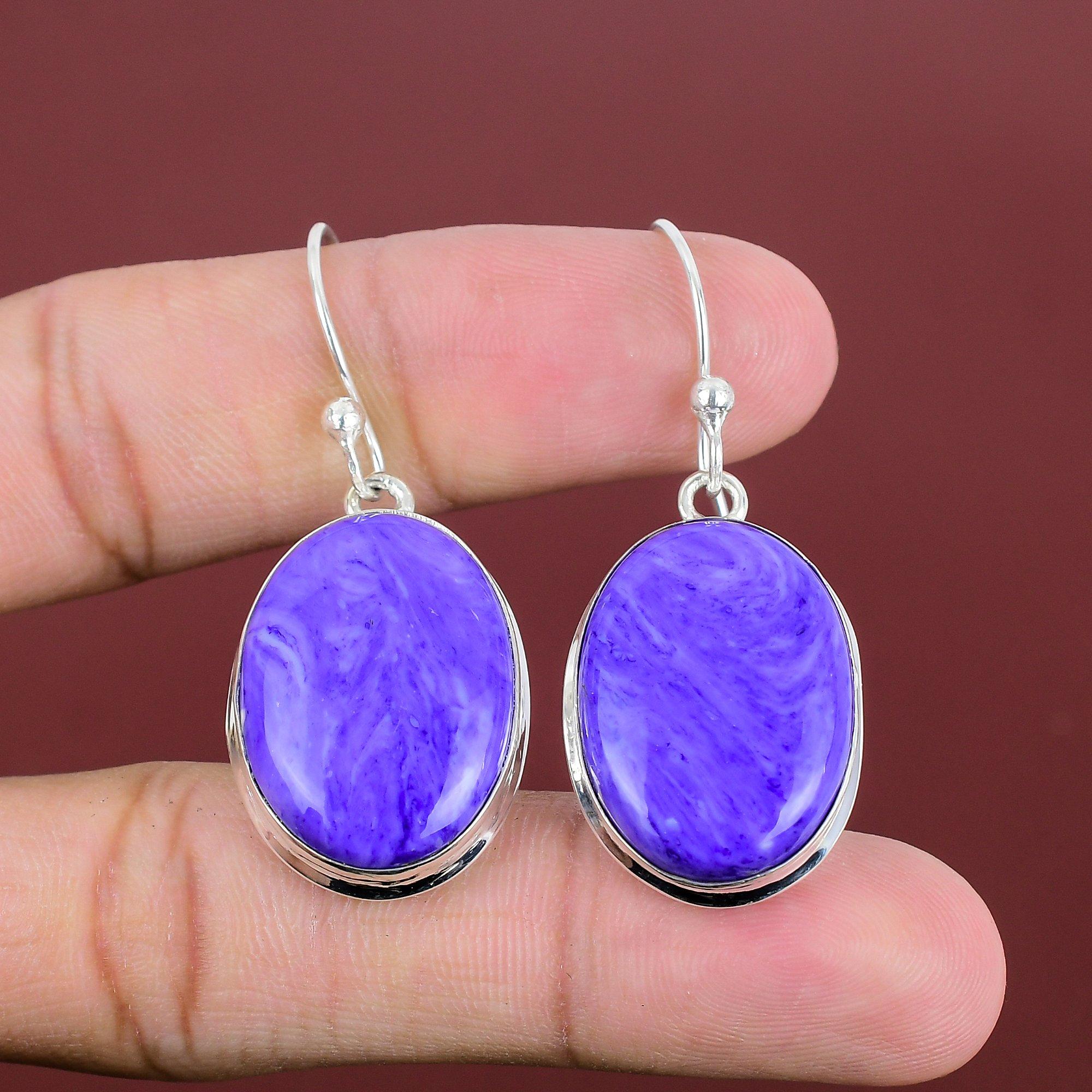 Серьги из чароита, настоящие серьги из драгоценных камней, ювелирные изделия ручной работы, серьги из стерлингового серебра 925 пробы, ювелирные изделия из чароита, новейшие дизайнерские серьги, подарки для нее
Серьги из чароита, настоящие серьги из драгоценных камней, ювелирные изделия ручной работы, серьги из стерлингового серебра 925 пробы, ювелирные изделия из чароита, новейшие дизайнерские серьги, подарки для нее