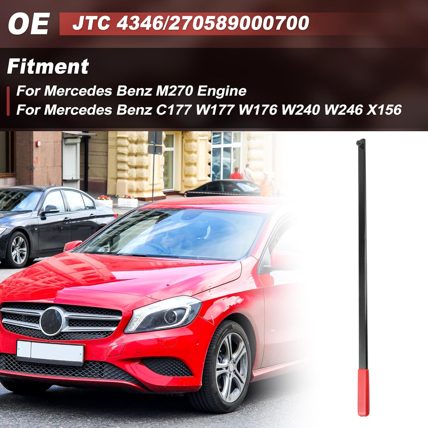 Serpentine Belt Tool for Mercedes Benz M270 Engine, Steel Belt Tensioner Wrench for Mercedes Benz C177 W177 W176 W240 W246 X156, JTC
Serpentine Belt Tool for Mercedes Benz M270 Engine, Steel Belt Tensioner Wrench for Mercedes Benz C177 W177 W176 W240 W246 X156, JTC