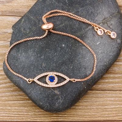 Nidin Classic Men Evil Eye Charm Bracelet for Women Shiny Princess Cut Cubic Zircon CZ Adjustable Bangles Copper Jewelry Gift рожевий колір золота
Nidin Classic Men Evil Eye Charm Bracelet for Women Shiny Princess Cut Cubic Zircon CZ Adjustable Bangles Copper Jewelry Gift рожевий колір золота