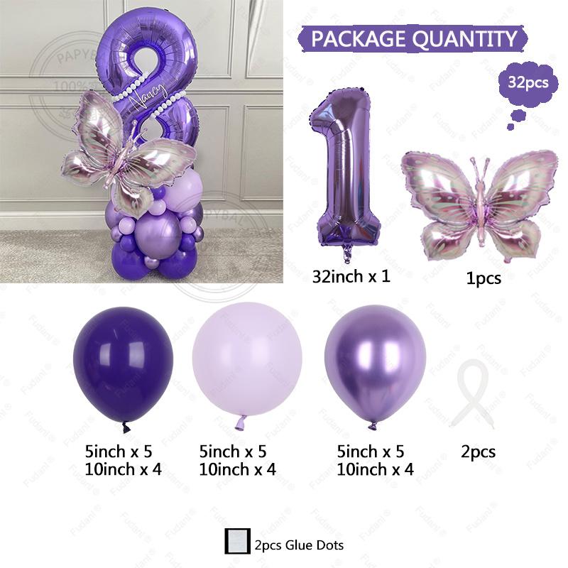 32pcs Purple Number 32inch with 3D Butterfly Theme Balloon Air Column for Wedding Birthday Party Decor Baby Shower 2025 32inch
32pcs Purple Number 32inch with 3D Butterfly Theme Balloon Air Column for Wedding Birthday Party Decor Baby Shower 2025 32inch