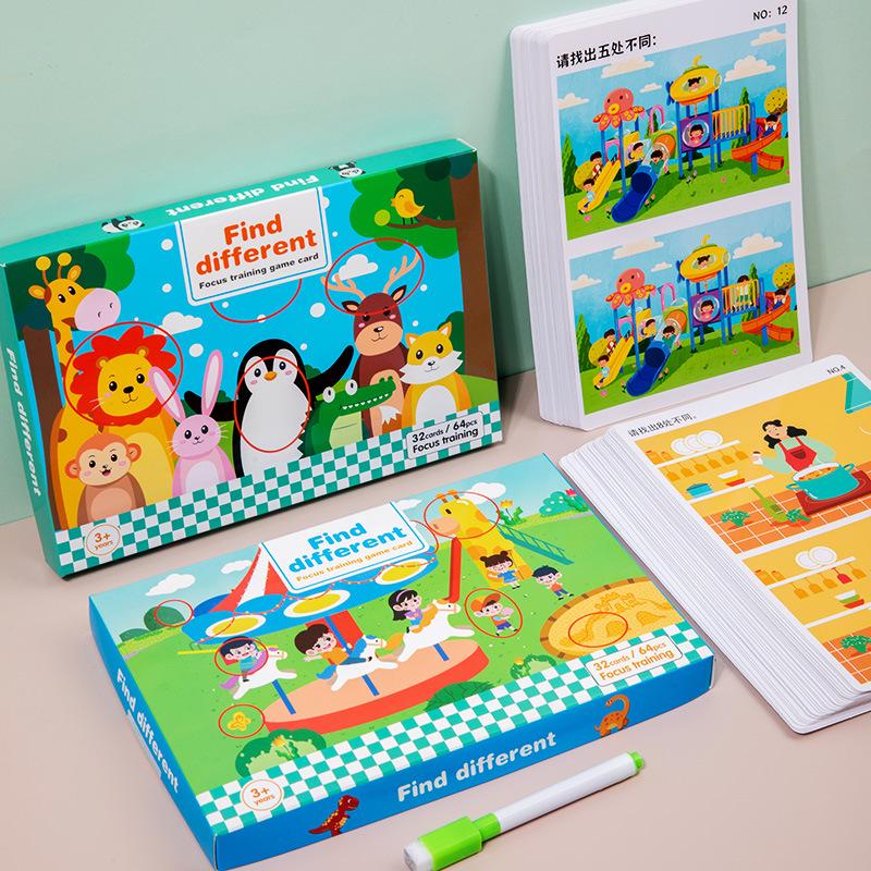 Spot the Difference Puzzle Cards for Kids: Fun, Educational, and Interactive Parent-Child Development Toy
Spot the Difference Puzzle Cards for Kids: Fun, Educational, and Interactive Parent-Child Development Toy