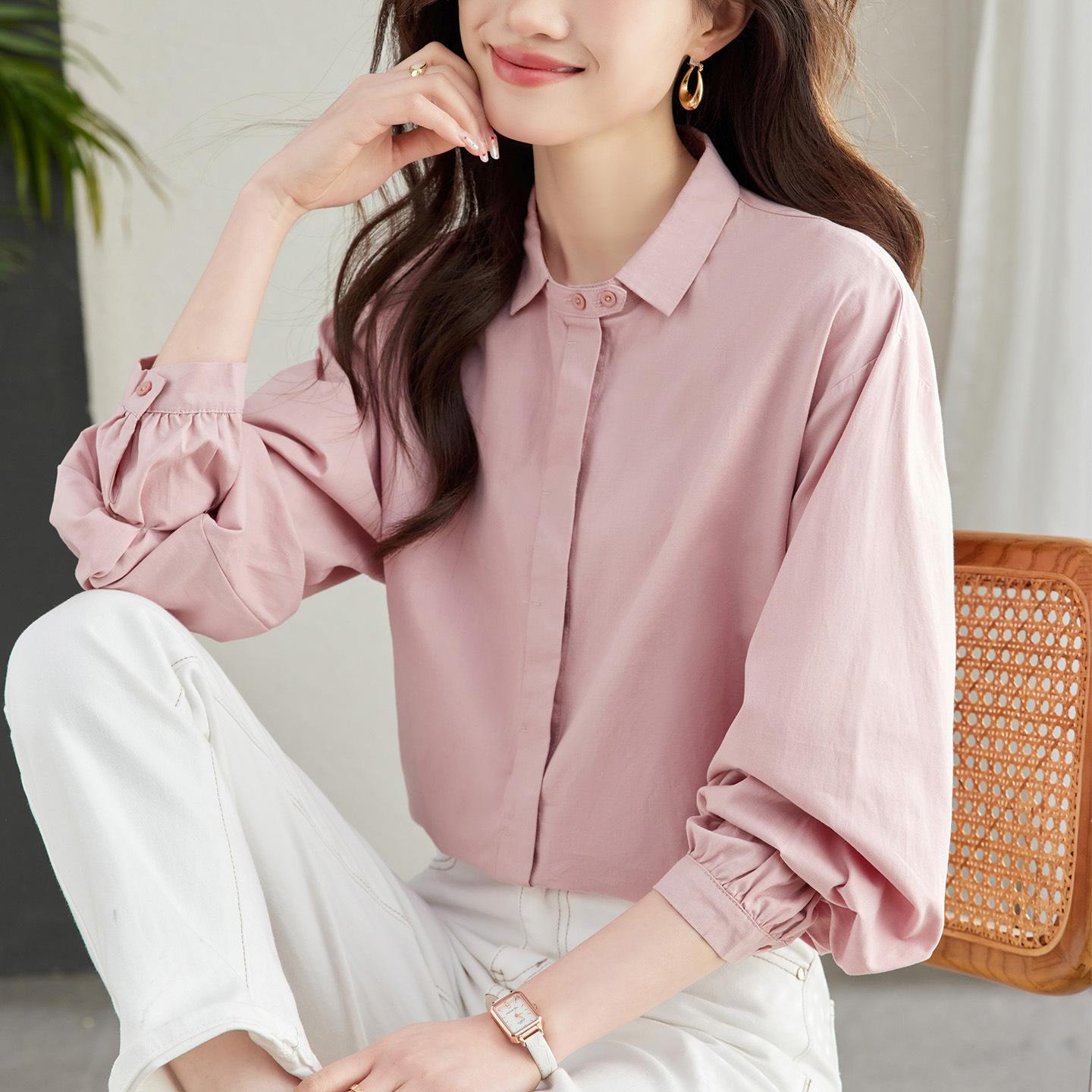 Lantern Sleeve Shirt for Women s Spring Clothes New Small Square Collar Top Secret Door Cotton Shirt M рожевий
Lantern Sleeve Shirt for Women s Spring Clothes New Small Square Collar Top Secret Door Cotton Shirt M рожевий