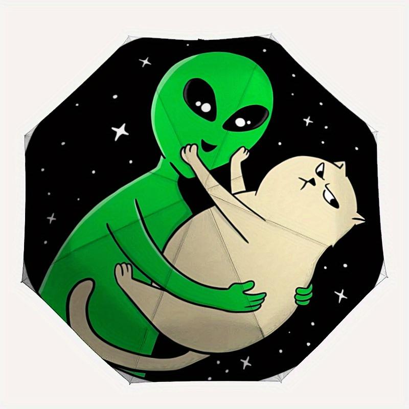 1pc Alien Cat Hug Folding Umbrella , 8 Ribs Casual Durable Lightweight Portable Travelling Umbrella For Men & Women yy250728051
1pc Alien Cat Hug Folding Umbrella , 8 Ribs Casual Durable Lightweight Portable Travelling Umbrella For Men & Women yy250728051