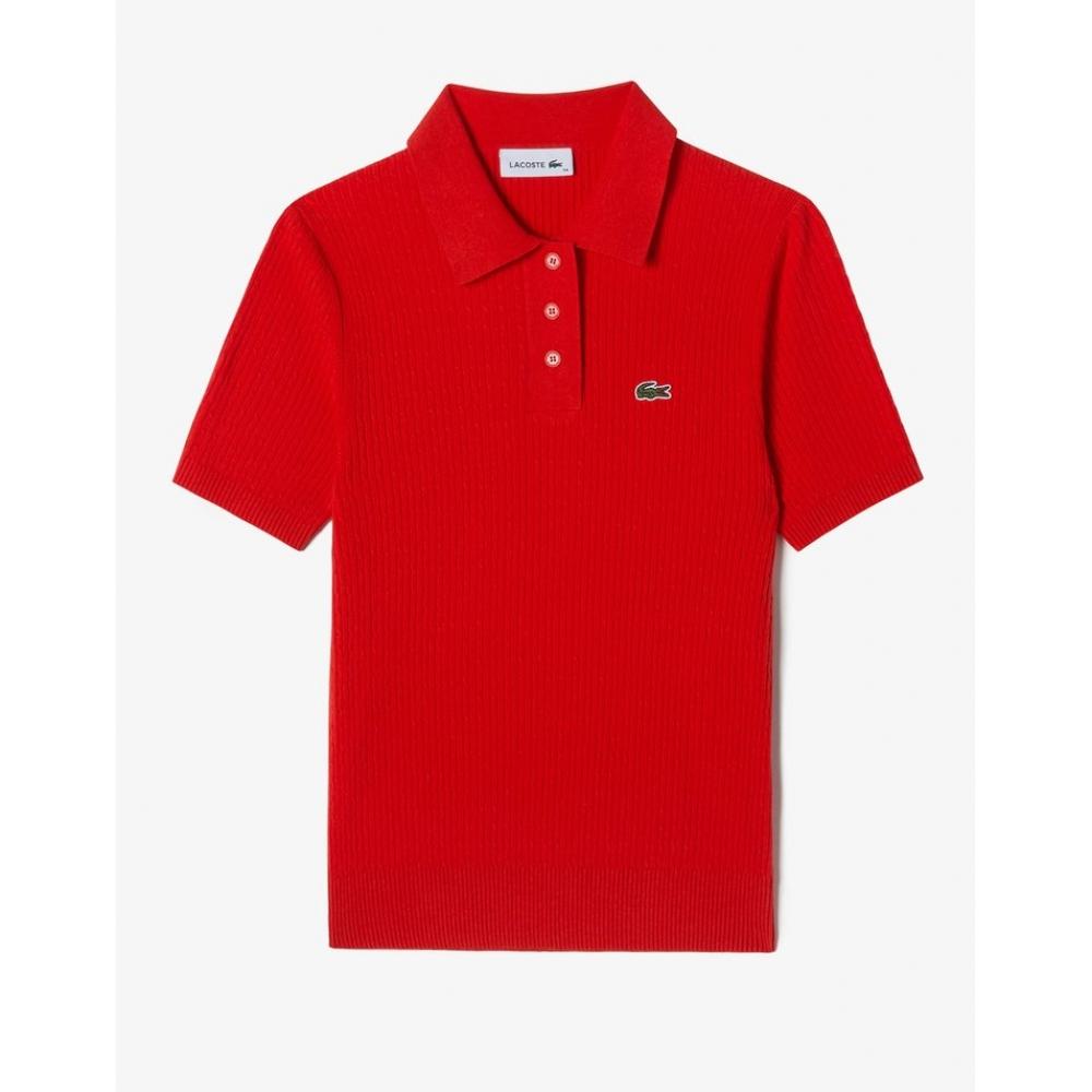 LacoSte Женский свитер-поло с короткими рукавами и фактурой S Pf497e 54g F8m 034
LacoSte Женский свитер-поло с короткими рукавами и фактурой S Pf497e 54g F8m 034