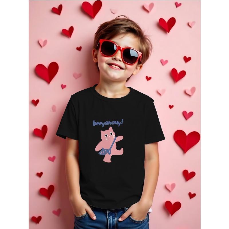 European sizes Summer Tops for Boys Featuring Graphic T-Shirts in Colors Like Red And Green, Suitable for Casual Wear 98cm чёрный
European sizes Summer Tops for Boys Featuring Graphic T-Shirts in Colors Like Red And Green, Suitable for Casual Wear 98cm чёрный