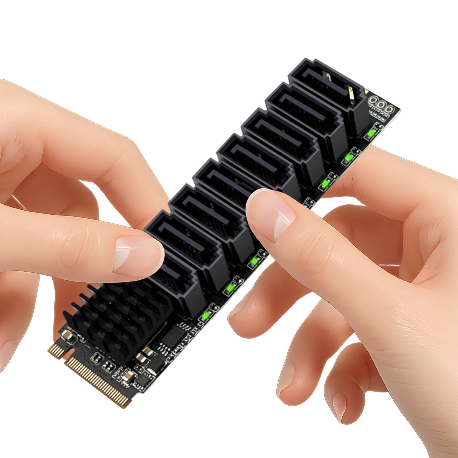 M.2 M KEY NVMe To SATA Convert Card ASM1166 6Gbps 8 Port M.2 M-Key PCIE3.0 To SATA Adapter Tools Included for Desktop PC China Mainland
M.2 M KEY NVMe To SATA Convert Card ASM1166 6Gbps 8 Port M.2 M-Key PCIE3.0 To SATA Adapter Tools Included for Desktop PC China Mainland