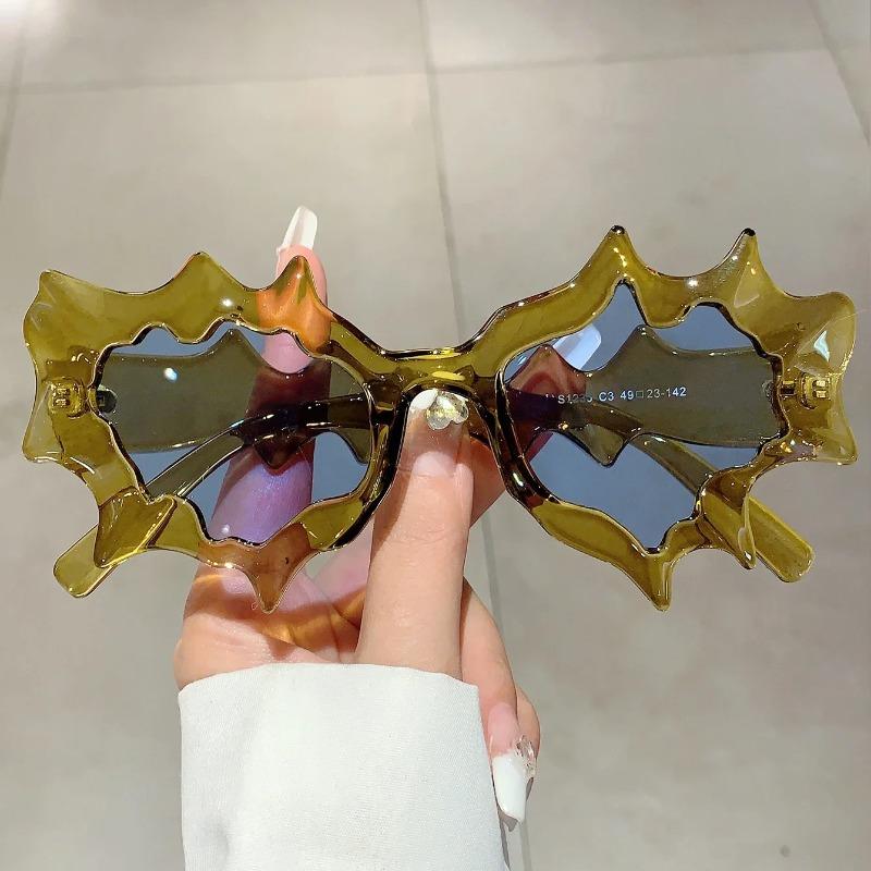 Wave Shape Women Sunglasses New Stylish Irregular Candy Color Eyewear Trendy Brand Design Outdoor Travelling Shades Glasses
Wave Shape Women Sunglasses New Stylish Irregular Candy Color Eyewear Trendy Brand Design Outdoor Travelling Shades Glasses