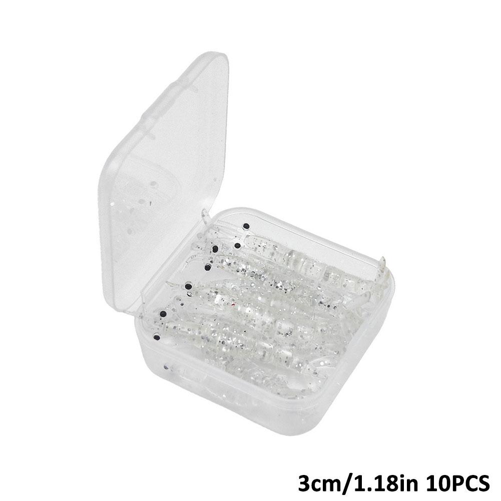 10Pcs/box Silicone Shrimp Road Bait Mini Soft Grass Shrimp Glow-in-the-dark Bait 1.3g 58mm Small Shrimp Fake Bait Fishing Lures
10Pcs/box Silicone Shrimp Road Bait Mini Soft Grass Shrimp Glow-in-the-dark Bait 1.3g 58mm Small Shrimp Fake Bait Fishing Lures
