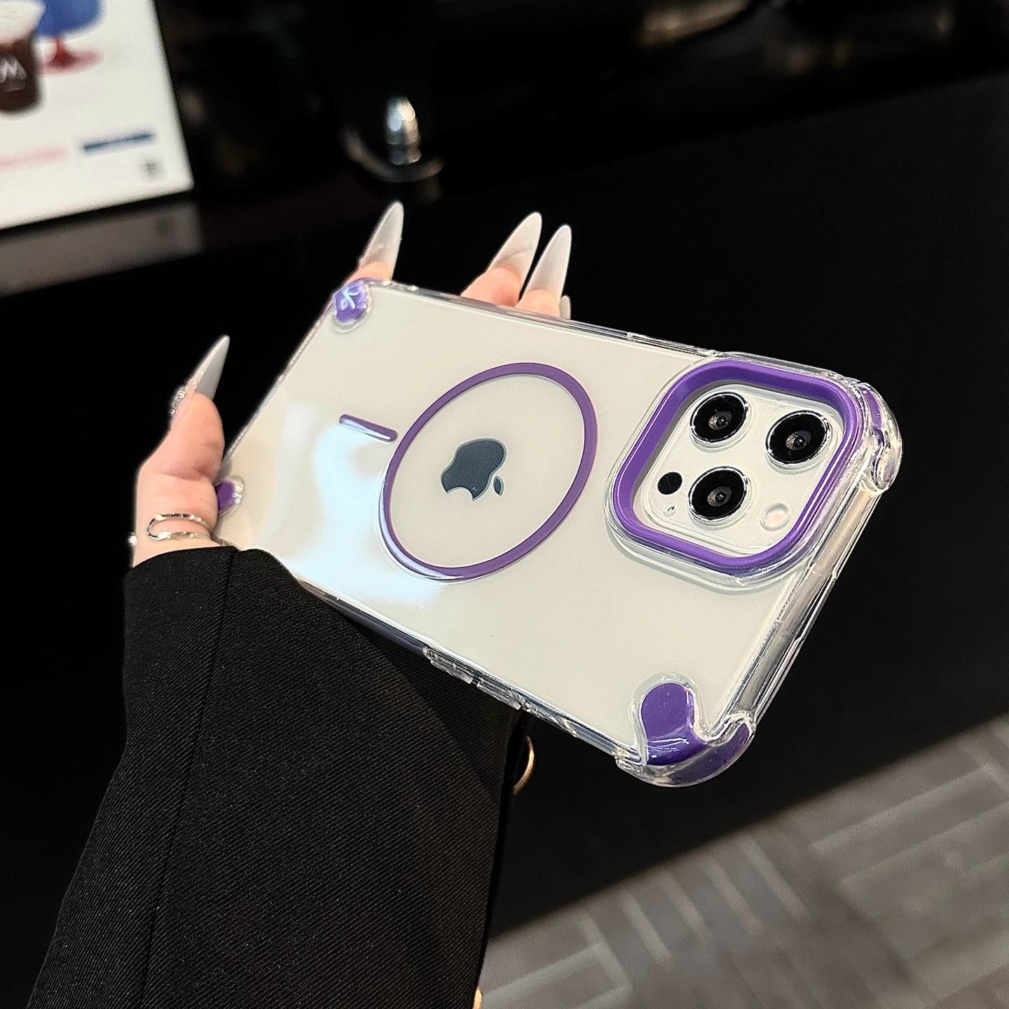 Простой и прозрачный магнитный чехол с четырьмя углами, защищающий от падений, мягкий для iPhone 16 Promax 15 Plus 14 Pro Max 13 12 11 iPhone 16 фиолетовый
Простой и прозрачный магнитный чехол с четырьмя углами, защищающий от падений, мягкий для iPhone 16 Promax 15 Plus 14 Pro Max 13 12 11 iPhone 16 фиолетовый