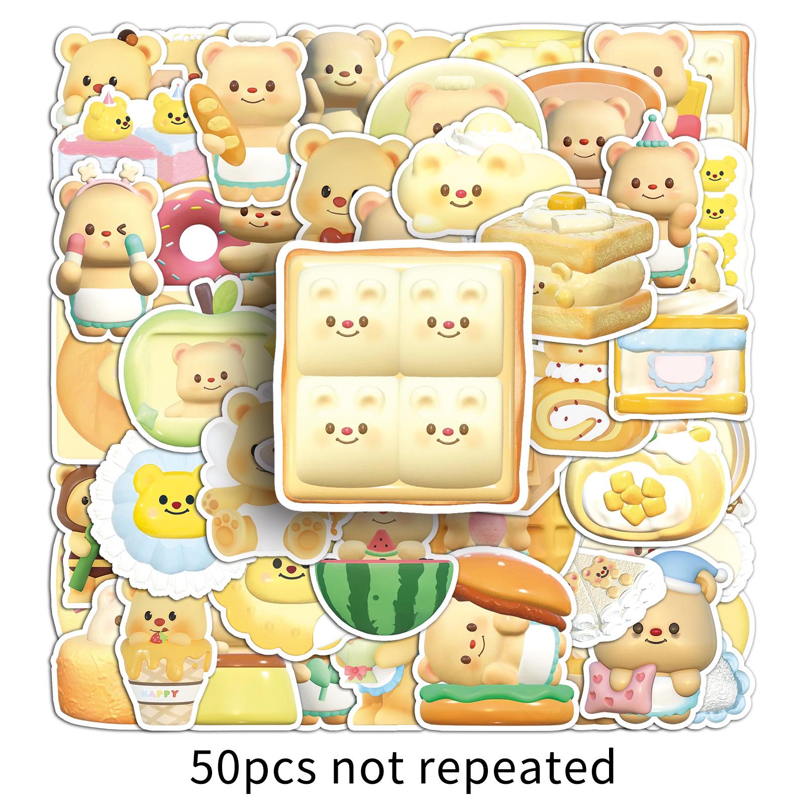 3D Kawaii Bear Stickers: 50 Sheets, Waterproof & Decorative for Journals
3D Kawaii Bear Stickers: 50 Sheets, Waterproof & Decorative for Journals