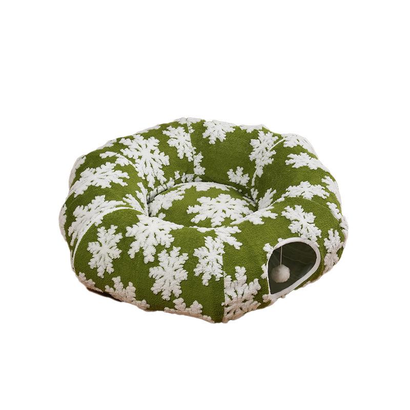 Зеленый туннель-кровать для кошек «Снежинка» - Рождественский стиль, Идеально подходит для осени и зимы
Зеленый туннель-кровать для кошек «Снежинка» - Рождественский стиль, Идеально подходит для осени и зимы