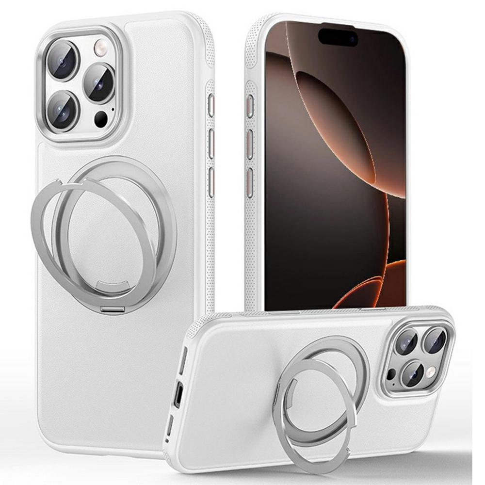 For iPhone 16 Pro Case Compatible with MagSafe Rotating Kickstand Litchi Texture PC TPU Phone Cover
For iPhone 16 Pro Case Compatible with MagSafe Rotating Kickstand Litchi Texture PC TPU Phone Cover