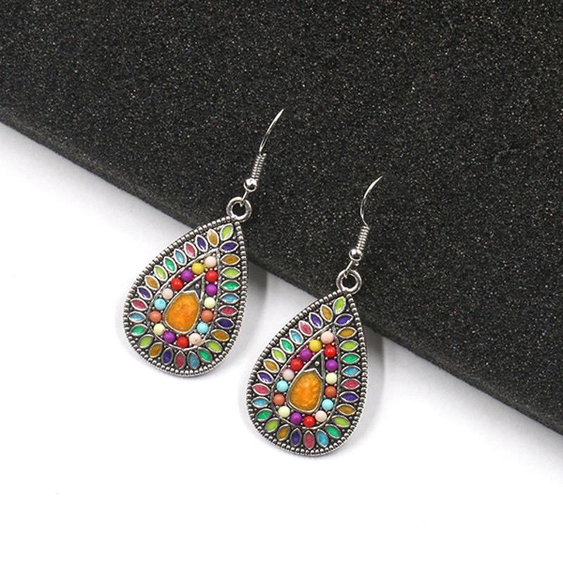 Bohemian Ethnic Water Drop Earrings Necklaces Set for Women Simple Drop Oil Multicolor Temperament Female Vacation Jewlery
Bohemian Ethnic Water Drop Earrings Necklaces Set for Women Simple Drop Oil Multicolor Temperament Female Vacation Jewlery