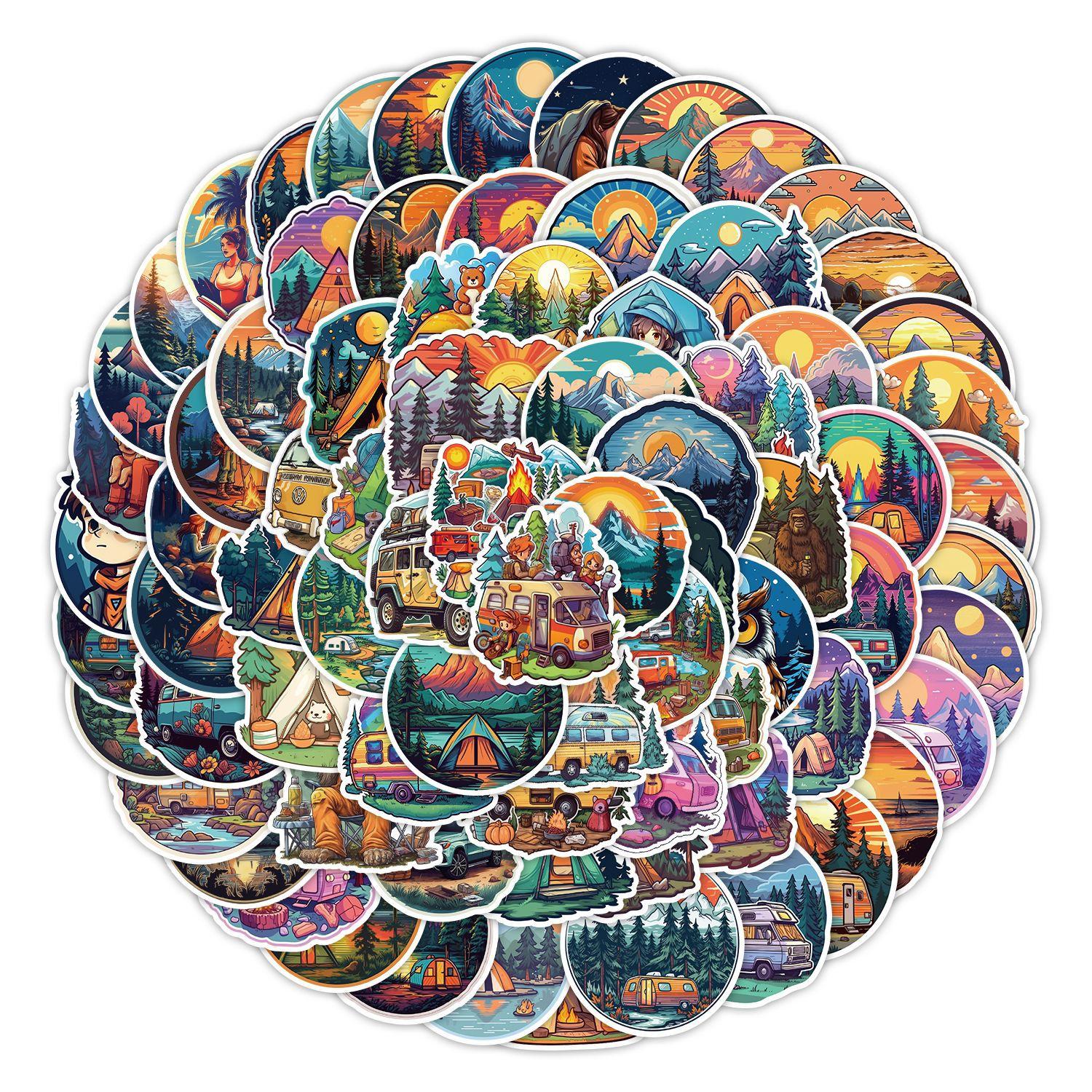 100 Outdoor Camping Graffiti Stickers Car Skateboard Suitcase Decoration Stickers Waterproof DIY Stickers
100 Outdoor Camping Graffiti Stickers Car Skateboard Suitcase Decoration Stickers Waterproof DIY Stickers