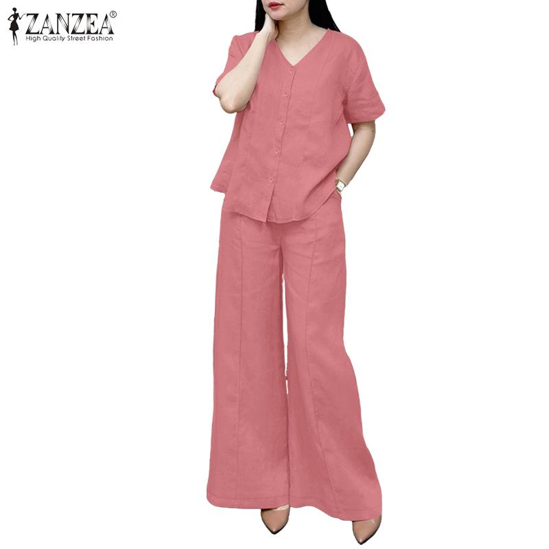 ZANZEA Women Short Sleeve T-Shirt and Pants Summer Two Piece Suit Sets S камео розовый
ZANZEA Women Short Sleeve T-Shirt and Pants Summer Two Piece Suit Sets S камео розовый