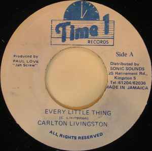 7inch Record CARLTON LIVINGSTON - Every Little Thing NONE Time 1 Records Jamaica Reggae, Ska & Dub Used
7inch Record CARLTON LIVINGSTON - Every Little Thing NONE Time 1 Records Jamaica Reggae, Ska & Dub Used