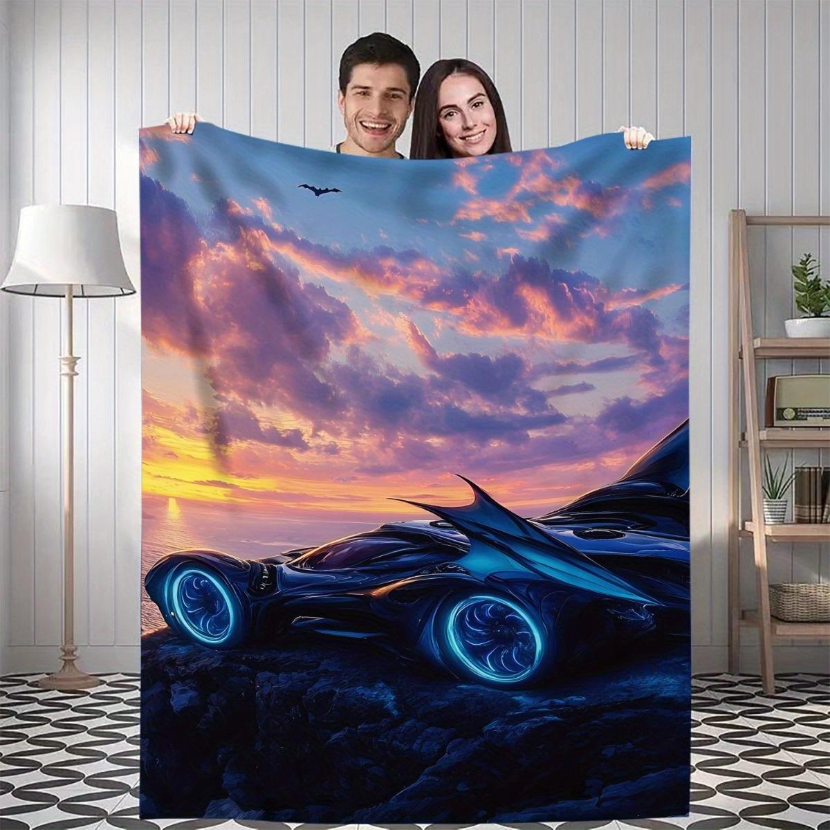 1pc Batmobile Sunset Digital Printed Design Blanket - All-Season Soft Flannel Throw with Vibrant Futuristic Car & Starry Sky 75x90cm28x35in
1pc Batmobile Sunset Digital Printed Design Blanket - All-Season Soft Flannel Throw with Vibrant Futuristic Car & Starry Sky 75x90cm28x35in
