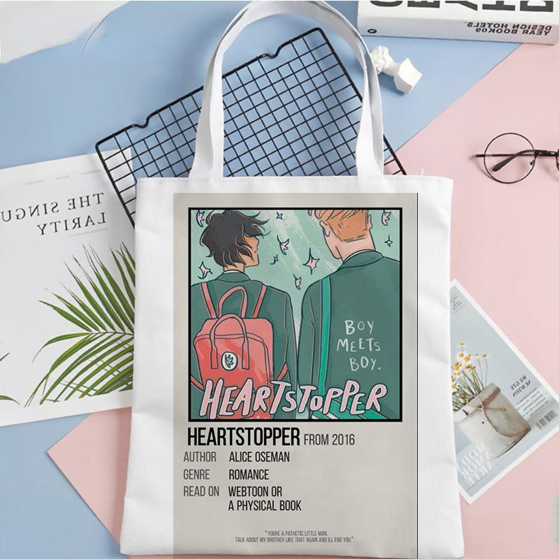 Сумка для покупок Heartstopper, сумка-шоппер, джутовая сумка-шоппер, многоразовая сумка для покупок, складная сумка bolsa compra
Сумка для покупок Heartstopper, сумка-шоппер, джутовая сумка-шоппер, многоразовая сумка для покупок, складная сумка bolsa compra