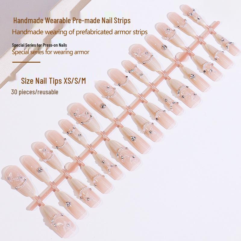 Handmade High-End Butterfly Cat Eye Pearl Chain Nails - Light Luxury Pre-Made Tips Xiaohongshu Style
Handmade High-End Butterfly Cat Eye Pearl Chain Nails - Light Luxury Pre-Made Tips Xiaohongshu Style